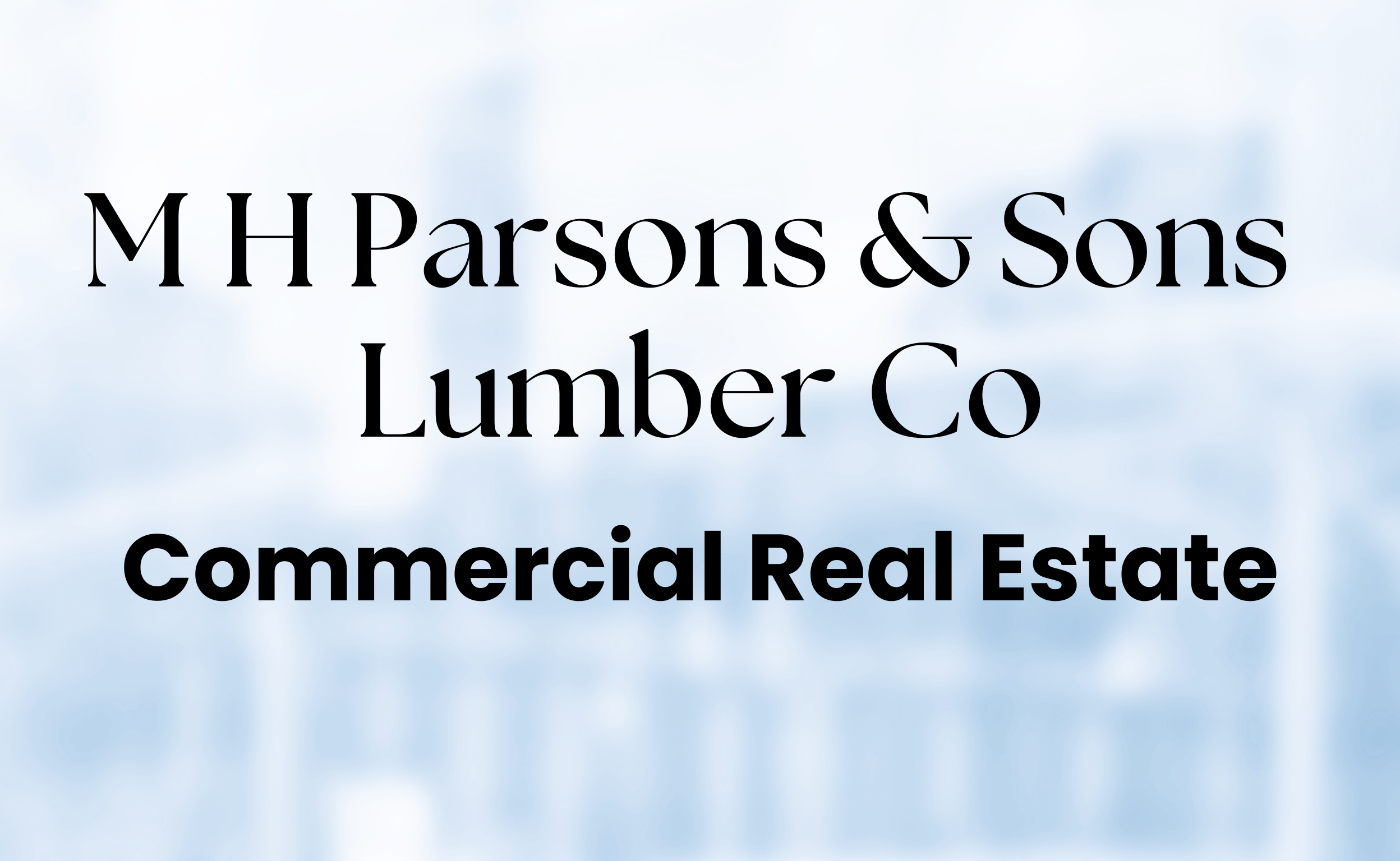 MH Parsons & Sons